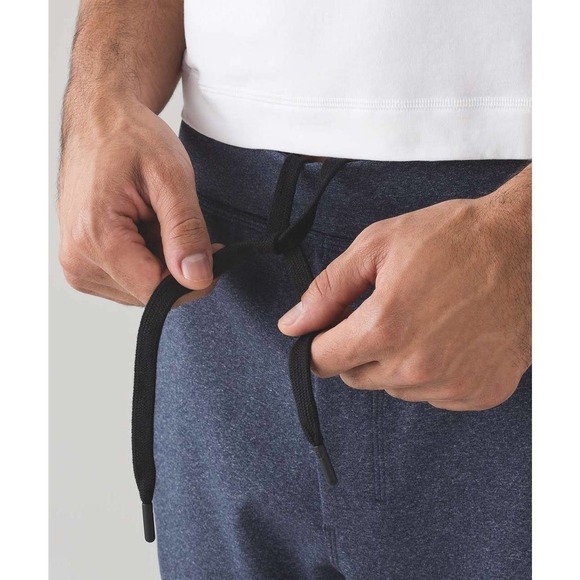 Lululemon Intent Jogger 30" Luon Drawstring Pants Heathered Nautical Navy Small - Picture 4 of 15